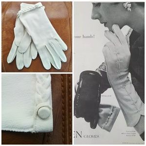 1950s Vintage Hansen White Gloves NWOT Retro